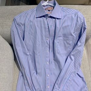 Thomas Pink, 16 / 34, Regular Fit, Wrinkle Free, Dress Shirt